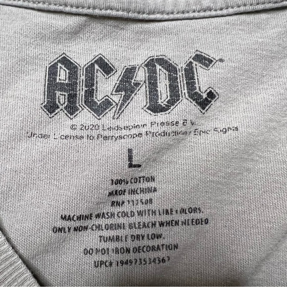AC/DC Blow Up Your Video World Tour Graphic T-Shirt Grey Women’s Sz L - Picture 9 of 9